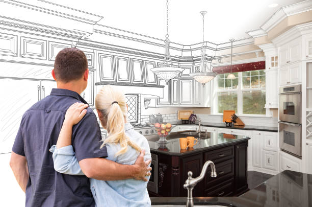 Professional Kitchen Island Installation technician working in Prosper, TX